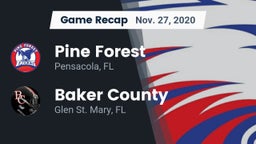 Recap: Pine Forest  vs. Baker County  2020