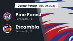 Recap: Pine Forest  vs. Escambia  2023