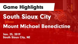 South Sioux City  vs Mount Michael Benedictine Game Highlights - Jan. 25, 2019