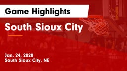 South Sioux City  Game Highlights - Jan. 24, 2020