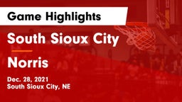 South Sioux City  vs Norris  Game Highlights - Dec. 28, 2021