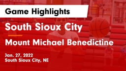 South Sioux City  vs Mount Michael Benedictine Game Highlights - Jan. 27, 2022