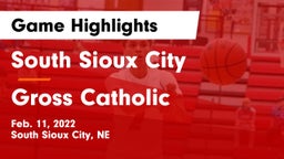 South Sioux City  vs Gross Catholic  Game Highlights - Feb. 11, 2022