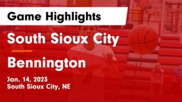 South Sioux City  vs Bennington  Game Highlights - Jan. 14, 2023