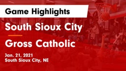 South Sioux City  vs Gross Catholic  Game Highlights - Jan. 21, 2021