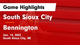 South Sioux City  vs Bennington  Game Highlights - Jan. 14, 2023