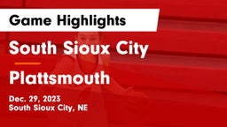 South Sioux City  vs Plattsmouth  Game Highlights - Dec. 29, 2023