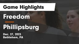 Freedom  vs Phillipsburg  Game Highlights - Dec. 27, 2023
