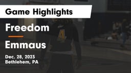 Freedom  vs Emmaus  Game Highlights - Dec. 28, 2023