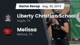 Recap: Liberty Christian School  vs. Melissa  2019