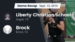 Recap: Liberty Christian School  vs. Brock  2019