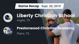 Recap: Liberty Christian School  vs. Prestonwood Christian Academy 2019