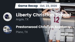 Recap: Liberty Christian School  vs. Prestonwood Christian Academy 2020