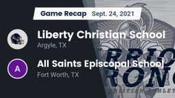 Recap: Liberty Christian School  vs. All Saints Episcopal School 2021