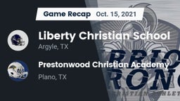 Recap: Liberty Christian School  vs. Prestonwood Christian Academy 2021