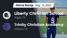 Recap: Liberty Christian School  vs. Trinity Christian Academy  2022