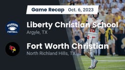 Recap: Liberty Christian School  vs. Fort Worth Christian  2023