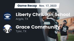 Recap: Liberty Christian School  vs. Grace Community  2023