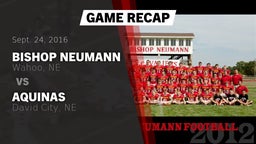 Recap: Bishop Neumann  vs. Aquinas  2016