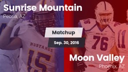 Matchup: Sunrise Mountain vs. Moon Valley  2016