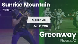 Matchup: Sunrise Mountain vs. Greenway  2016
