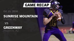 Recap: Sunrise Mountain  vs. Greenway  2016