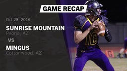 Recap: Sunrise Mountain  vs. Mingus  2016