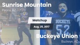 Matchup: Sunrise Mountain vs. Buckeye Union  2017