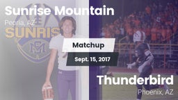 Matchup: Sunrise Mountain vs. Thunderbird  2017