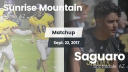 Matchup: Sunrise Mountain vs. Saguaro  2017