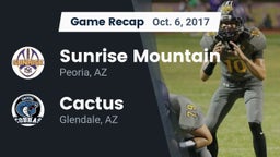 Recap: Sunrise Mountain  vs. Cactus  2017