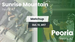 Matchup: Sunrise Mountain vs. Peoria  2017