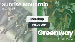 Matchup: Sunrise Mountain vs. Greenway  2017