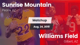 Matchup: Sunrise Mountain vs. Williams Field  2018