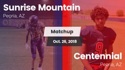 Matchup: Sunrise Mountain vs. Centennial  2018