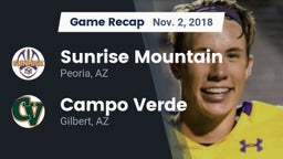 Recap: Sunrise Mountain  vs. Campo Verde  2018