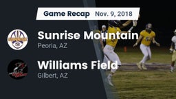 Recap: Sunrise Mountain  vs. Williams Field  2018