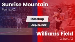 Matchup: Sunrise Mountain vs. Williams Field  2019