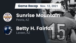 Recap: Sunrise Mountain  vs. Betty H. Fairfax 2021