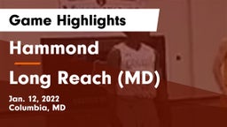 Hammond vs Long Reach  (MD) Game Highlights - Jan. 12, 2022