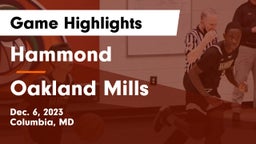 Hammond vs Oakland Mills  Game Highlights - Dec. 6, 2023