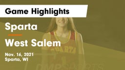 Sparta  vs West Salem  Game Highlights - Nov. 16, 2021