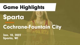 Sparta  vs Cochrane-Fountain City  Game Highlights - Jan. 10, 2022