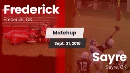 Matchup: Frederick High vs. Sayre  2018