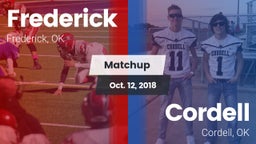 Matchup: Frederick High vs. Cordell  2018