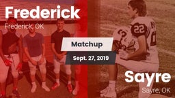 Matchup: Frederick High vs. Sayre  2019