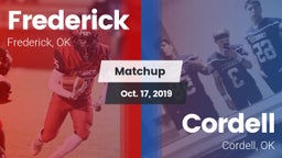 Matchup: Frederick High vs. Cordell  2019