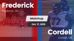 Matchup: Frederick High vs. Cordell  2019