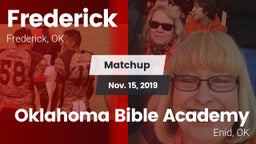 Matchup: Frederick High vs. Oklahoma Bible Academy 2019