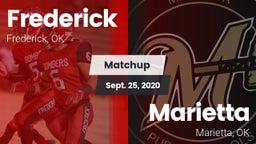 Matchup: Frederick High vs. Marietta  2020
